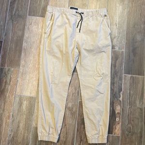 American Eagle Khaki Joggers Large
